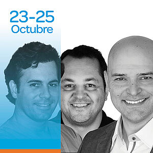 Biomaterials event with Dr. Meda, Dr. Zufia and Dr. Mesquita, Madrid | BioHorizons Camlog education Portraits of the three event speaker next to each other
